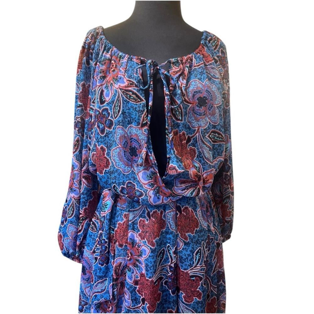MISA LA Tara Cerulean Mini Dress XS NWT Fairy Ethereal Boho Handkerchief Hem - Picture 5 of 13